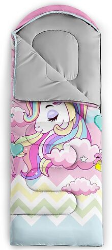 QOOMO Camping Sleeping Bags,3 Season Warm & Cool Weather,Lightweight,Waterproof Sleeping Bags for Adults & Kids,Traveling,and Outdoors,Camping Gear Equipment in Saudi Arabia