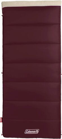 Coleman Autumn Glen 50°F Sleeping Bag, Lightweight Sleeping Bag with No-Snag Zipper & Storage Stuff Sack, Machine Washable for Easy Cleaning in Saudi Arabia