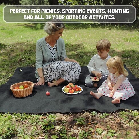 سجادة تخييم لأرضية الخيمة، بطانية أرضية الخيمة مع حزام و4 أوتاد للخيمة، 6.2 × 5 قدم، نزهة خارجية مقاومة للماء، متينة وخفيفة الوزن وناعمة ومريحة وقابلة للغسل in Kuwait