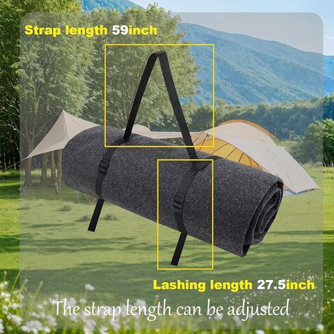 سجادة تخييم لأرضية الخيمة، بطانية أرضية الخيمة مع حزام و4 أوتاد للخيمة، 6.2 × 5 قدم، نزهة خارجية مقاومة للماء، متينة وخفيفة الوزن وناعمة ومريحة وقابلة للغسل in Kuwait