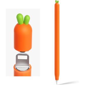 ELETIUO Carrot Silicone Skin Cover Compatible with Apple Pencil 2nd Generation, Protective Cover Accessories Compatible with iPad Pro 11 12.9 inch in Kuwait