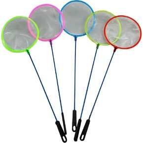 5PCS Brine Shrimp Net Mini Fine Sieve Aquarium Fish Net Random Colour Colourful Nets