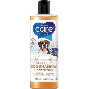 Stink Bomb Shampoo pet Shampoo with Odour neutraliser, Fox Poo Shampoo for Dogs with Dog Perfume, Dog Shampoo for Sensitive Skin & Dog Grooming Puppy