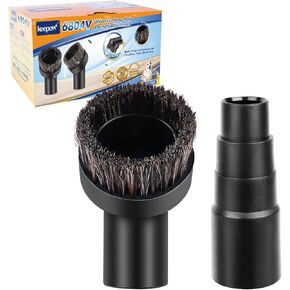 KEEPOW 36mm Horse Hair Vacuum Attachment Brush With Universal Connector Fit for 25mm/1", 32mm/1-1/4", 35mm/1-3/8" Hose