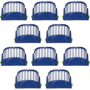 FETIONS Replacement Parts fit for i-Robot Room-ba 600 Series 614 618 620 630 640 650 660 675 680 685 690 692 694 695 Vacuum Cleaner Replenishment Kit Includes 1 Set Bristle & Beater brush 3 Packs Aero Vac Filters 3 Packs Side Brushes & 1 Cleaning Tool Kit