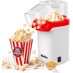 مولر الترا بوب، بوبر الذرة بالهواء الساخن، صانع الذرة الكهربائية، وجبة خفيفة صحية وسريعة، لا حاجة للزيت مع كوب القياس/الزبدة in Kuwait