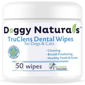 Truclens Dental Wipes fro Cats and Dogs (50 Count)…