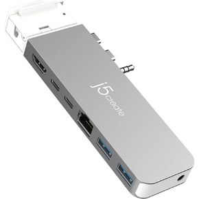 j5create 4K60 Elite Pro USB4 Hub- 4K60 HDMI, USB4 @40Gbps, 2X USB-A 3.2 Gen 2 Ports, USB-C 3.2 Gen 2 Port, Gigabit Ethernet, Designed for MacBook 2021/2022 Pro / Air (JCD395) (Renewed)