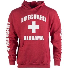 Lifeguard | Red Unisex Uniform Fleece Hoody Sweatshirt Hoodie Sweater Men Women in Saudi Arabia