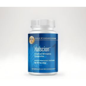 Halscion Cognitive Support and Stress Relief for Dogs by Gold Standard Herbs, All Natural Rehmannia Combination, 85 gram Powder, White