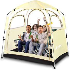 Sports Tent All Weather Clear Sport Shelter Waterproof and Windproof with Detachable Top Cover Rain Tent for Outdoor Sports Events Camping Fishing