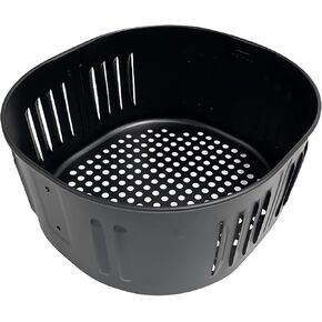 Air Fryer Basket Replacement for Power XL Air Fryer, Gowise USA 5.8QT Air Fryer Accessories, DASH Air Fryer Replacement Parts, Non-Stick, Dishwasher Safe, Black
