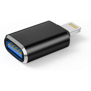 OTG Lightning Male to USB 3.0 Female Adapter OTG Compatible iPhone 14 13 12 11 Xr X XS 8 7 Plus Max iPad Air Pro Mini,Support Camera Card Reader Mouse Keyboard Hubs Piano Converter Connect U Disk