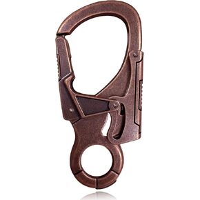 Muscular Carabiner Hook，3.1" Aolly Thick Keychain Clip for Man, Outdoor Camping, Hiking Accessories, Key Ring.