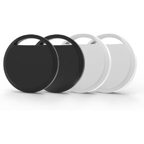 Air Tracker Tags 4 Pack Smart Tag Bluetooth Trackers Work with Apple Find My (iOS Only), Lightweight Tag Prevent Loss of Luggage Wallets Keys Bags,Replaceable Battery,IP67 Waterproof