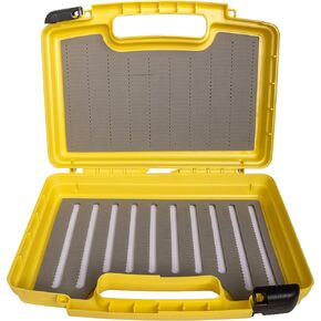Kingfisher Boat Box Large Fly Streamer Box (Yellow - Foam D & D)