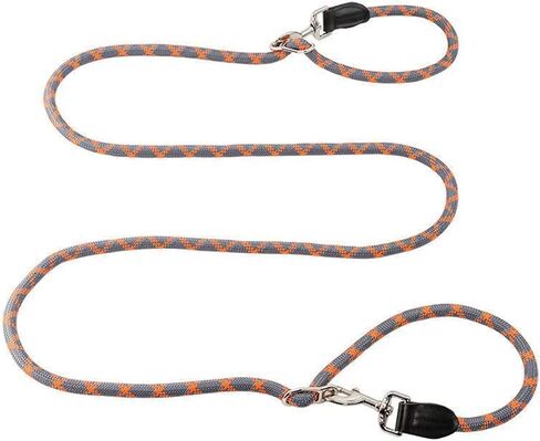 Dos & Nueve, Multi-Functional Double Lock Dog Leash, 8-in-1 Hand Free Dual Dog Leash (Red-Gray) in Saudi Arabia