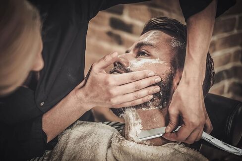 100 BLADES + Facón Professional Wooden Straight Edge Barber Razor - Salon Quality Cut Throat Shavette in Saudi Arabia