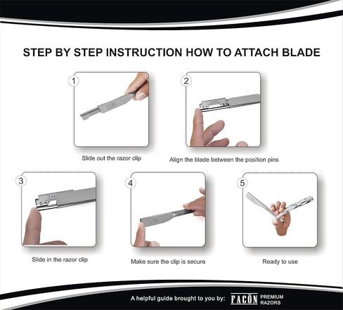 100 BLADES + Facón Professional Wooden Straight Edge Barber Razor - Salon Quality Cut Throat Shavette in Saudi Arabia