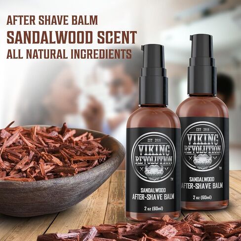 Luxury After-Shave Balm for Men - Premium After-Shave Lotion - Soothes and Moisturizes Face After Shaving - Eliminates Razor Burn for A Silky Smooth Finish - Sandalwood Scent in Saudi Arabia