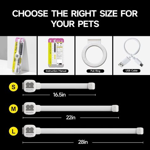 MEWOOFUN طوق الكلب المضيء، طوق الكلب LED مع USB قابل لإعادة الشحن يتوهج في أطواق الكلاب الداكنة، قلادة كلب مقاومة للماء مع 6 أوضاع وامض للكلاب الصغيرة (أبيض، صغير) in Saudi Arabia