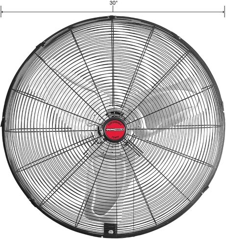 OEMTOOLS OEM24884 30" Oscillating Wall Fan 9500 CFM Max Wall Mount Oscillating Fan, Large Industrial Fan Wall Mount Fans, Oscillating Garage Fans, Wall Mounted Shop Fans, Heavy Duty, 30 Inch in Saudi Arabia