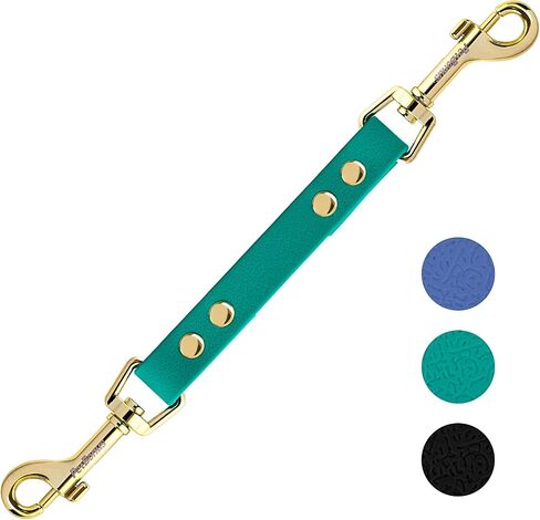 PetBonus Dog Collar Safety Clip, Waterproof Backup Safety Strap for Dog Harness to Prong Collar, Odor Proof Double Ended Clasp Leash Connector for Training Walking (Black) in Saudi Arabia