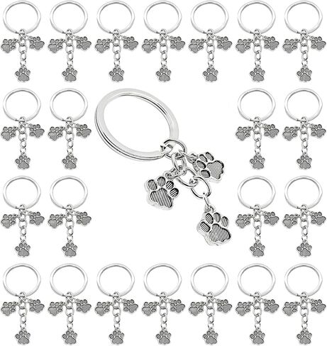 فايتون 20 قطعة الحيوانات الأليفة باو المفاتيح لطيف المفاتيح الحيوان القط الكلب باو Charms المعلقات المفاتيح للنساء الفتيات الحيوان عاشق هدية in Kuwait