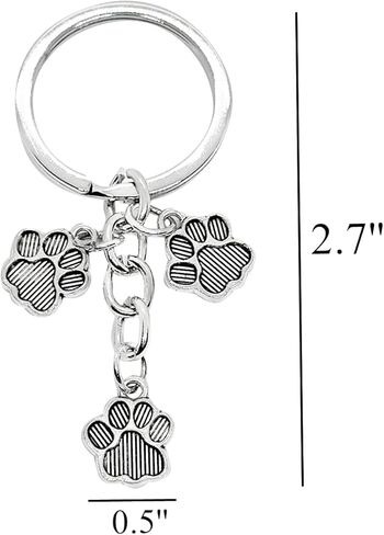 فايتون 20 قطعة الحيوانات الأليفة باو المفاتيح لطيف المفاتيح الحيوان القط الكلب باو Charms المعلقات المفاتيح للنساء الفتيات الحيوان عاشق هدية in Kuwait