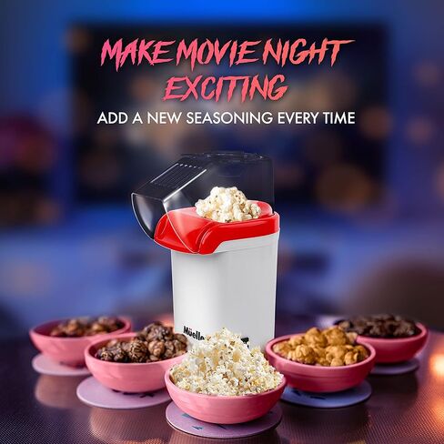 مولر الترا بوب، بوبر الذرة بالهواء الساخن، صانع الذرة الكهربائية، وجبة خفيفة صحية وسريعة، لا حاجة للزيت مع كوب القياس/الزبدة in Kuwait