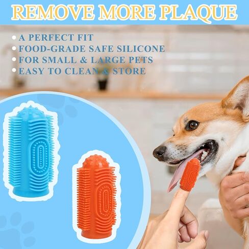 6Pcs Cat Tooth Brushing kit, Includes 360° Silicone Cat Toothbrushes with Suction Cup Holders Anti-choking, Dog Finger Toothbrushes, Dental Silvervine Catnip Toys - Safe Oral Hygiene for Dogs and Cats in Saudi Arabia