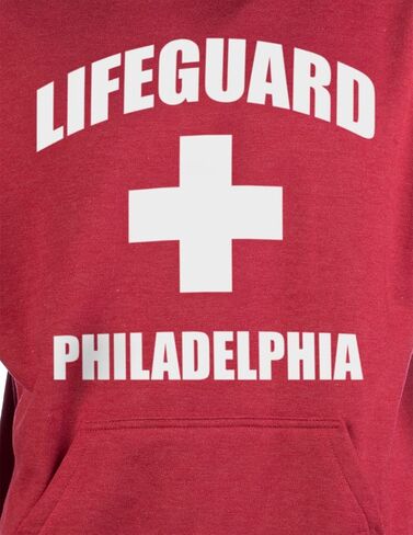 Lifeguard | Red Unisex Uniform Fleece Hoody Sweatshirt Hoodie Sweater Men Women in Kuwait