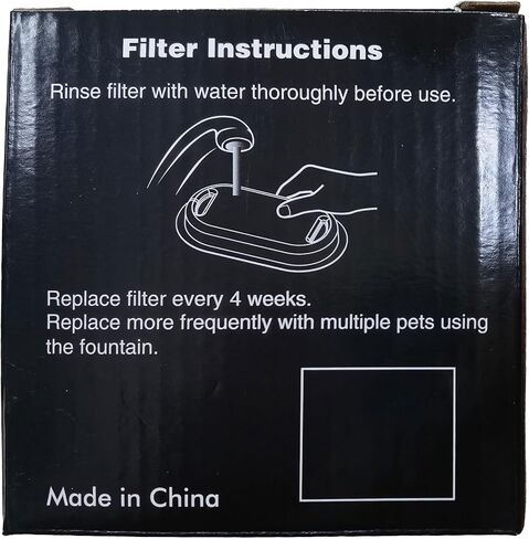 16 Cat Water Fountain Filters, 8 Pieces Filters + 8 Pieces Foam Filters for Cat Fountains, Filtering Hair (Sponge), Triple Filtering (Filter), Suitable for GIOTOHUN Cat Fountain in Saudi Arabia