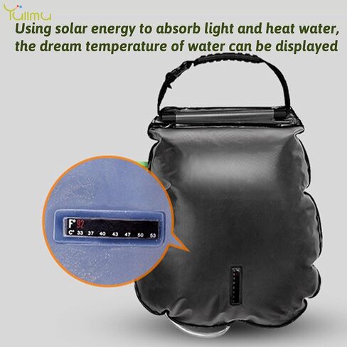 حقيبة دش محمولة للتخييم سعة 5 جالون/20 لتر مع خرطوم قابل للإزالة ورأس دش قابل للتبديل عند التشغيل والإيقاف، دش للسفر للسباحة على الشاطئ والمشي لمسافات طويلة in Kuwait