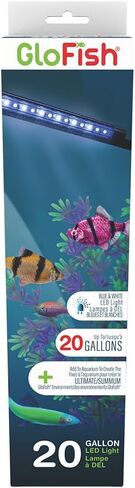 عصا إضاءة LED مقاس 10 بوصات من GloFish عدد 2 - أضواء حوض السمك باللونين الأبيض والأزرق - أحجام الخزانات تصل إلى 75 جالونًا in Saudi Arabia