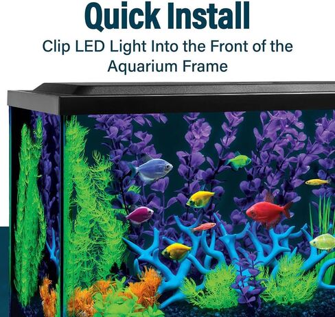 عصا إضاءة LED مقاس 10 بوصات من GloFish عدد 2 - أضواء حوض السمك باللونين الأبيض والأزرق - أحجام الخزانات تصل إلى 75 جالونًا in Saudi Arabia