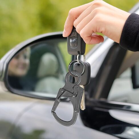 Muscular Carabiner Hook，3.1" Aolly Thick Keychain Clip for Man, Outdoor Camping, Hiking Accessories, Key Ring. in Saudi Arabia