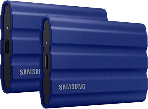 SAMSUNG MU-PE2T0R/AM T7 Shield Portable Solid State Drive 2TB 2022 - Blue (2-Pack) in Saudi Arabia