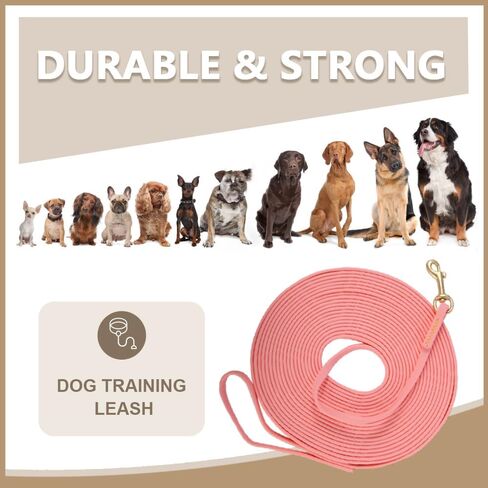 Long Leash Waterproof Dog Training Leash, Outdoor Longline Dog Leash for Training, Yard, Play, Beach, Camping in Saudi Arabia