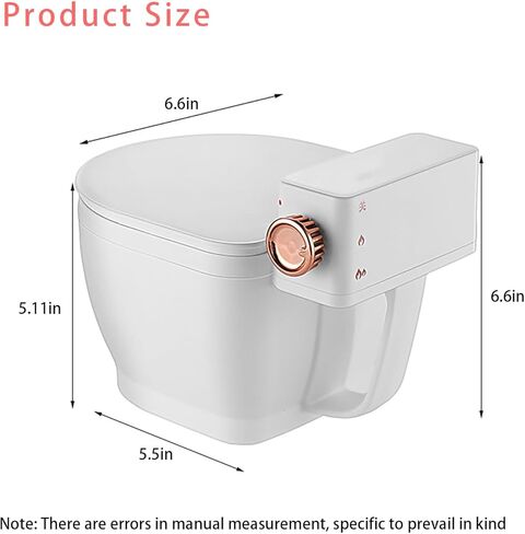 طباخ أرز صغير، طباخ كهربائي على شكل مرحاض، طباخ بطيء، طباخ أرز ممتع، 2 كوارت 6 أكواب أرز مطبوخ (3 أكواب أرز غير مطبوخ) مناسب للمعكرونة والمعكرونة والحساء مناسب للمهاجع والمكتب in Kuwait