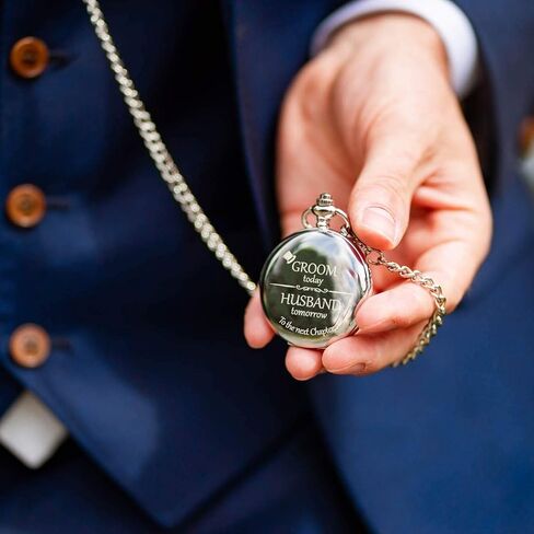 Best Man Gifts for Wedding I Best Man Proposal Gift -"Best Man for a Day" Pocket Watch I Best Man Gift I Will You Be My Best Man Gifts in Saudi Arabia