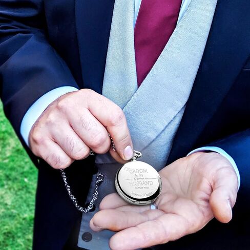 Best Man Gifts for Wedding I Best Man Proposal Gift -"Best Man for a Day" Pocket Watch I Best Man Gift I Will You Be My Best Man Gifts in Saudi Arabia