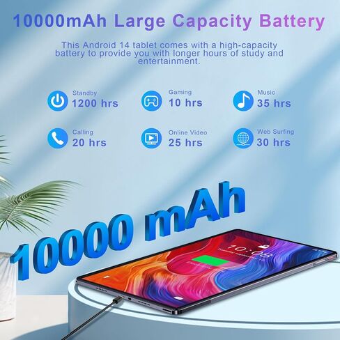 jumper Android 14 Tablet 15 inch 2.5K Display, Helio G99 Octa-Core Processor(Beat Unisoc T618), Gaming Tablet with Foldable Stand, 10000mAh, 256GB Storage, 4 Speakers, BT5.0, 2.4G/5G WiFi, 13MP Camera in Saudi Arabia