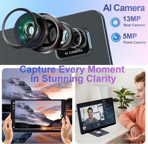 jumper Android 14 Tablet 15 inch 2.5K Display, Helio G99 Octa-Core Processor(Beat Unisoc T618), Gaming Tablet with Foldable Stand, 10000mAh, 256GB Storage, 4 Speakers, BT5.0, 2.4G/5G WiFi, 13MP Camera in Saudi Arabia