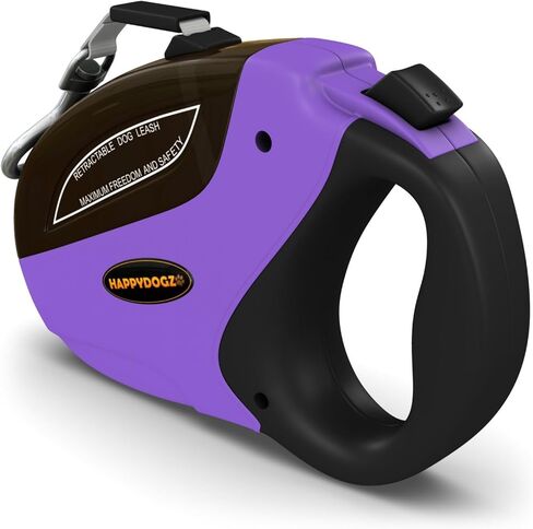 مقود الكلاب القابل للسحب من Security Pro - سحب سلس وآلية قفل قوية وتصميم مريح - مقود نايلون غير متشابك يمتد حتى 16 قدمًا - للكلاب الصغيرة والمتوسطة التي يصل وزنها إلى 44 رطلاً in Kuwait