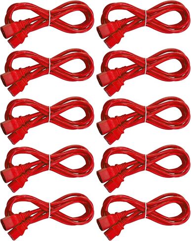 حزمة من (10) كابلات C13 C14 PDU إلى وحدة المعالجة المركزية بالألوان (أخضر) in Kuwait