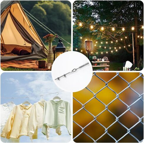 1/8" Wire Rope Kit, Steel Wire Cable, 100FT Turnbuckles for Cables Wire, 1/8" Vinyl Coated Stainless Steel Cable Wire for Outdoor, Garden, Kitchen, Craft with Turnbuckle in Saudi Arabia