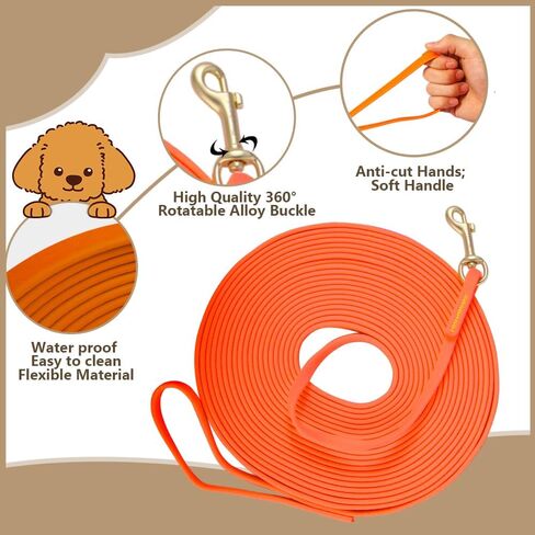 Long Leash Waterproof Dog Training Leash, Outdoor Longline Dog Leash for Training, Yard, Play, Beach, Camping in Saudi Arabia