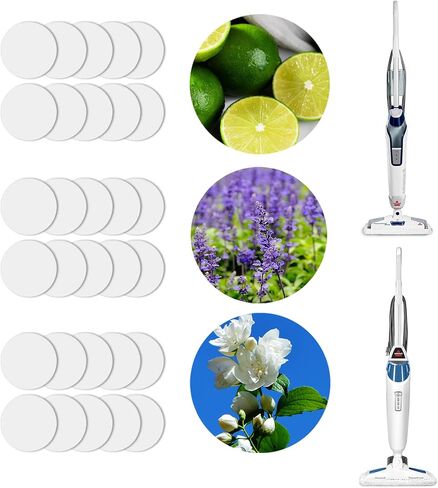 Aolleteau 16 Pack Steam Mop Scent Discs Compatible with Bissell Powerfresh and Symphony Series, Fits Model 1940, 1806, 1132 in Saudi Arabia