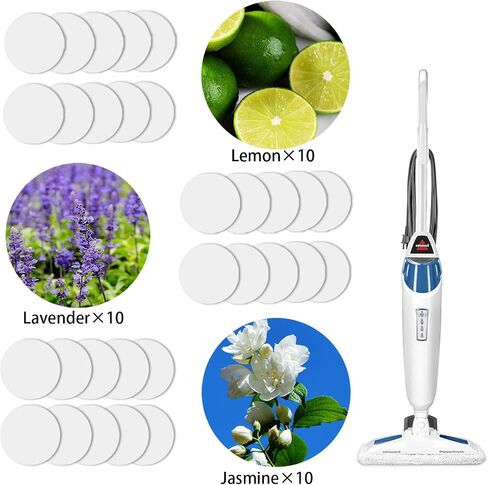 Aolleteau 16 Pack Steam Mop Scent Discs Compatible with Bissell Powerfresh and Symphony Series, Fits Model 1940, 1806, 1132 in Saudi Arabia
